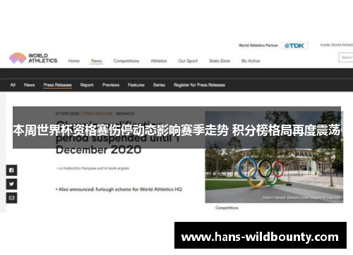 本周世界杯资格赛伤停动态影响赛季走势 积分榜格局再度震荡